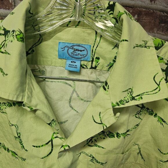 Men's TRUE FLIES Bookelia Seersucker Fishing Shirt Medium - Picture 3 of 6
